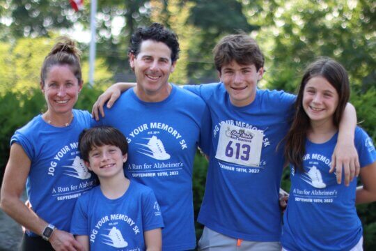 The Rice family at the 2022 Jog Your Memory 5K