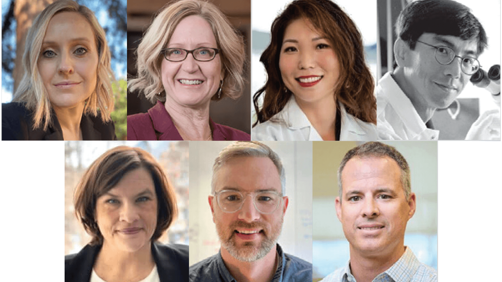 Headshots of the seven CureAlz Sleep & Circadian Rhythms Consortium researchers studying sleep and Alzheimer's disease